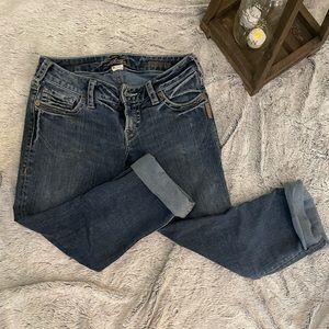 Silver Santorini Capri jeans 💙